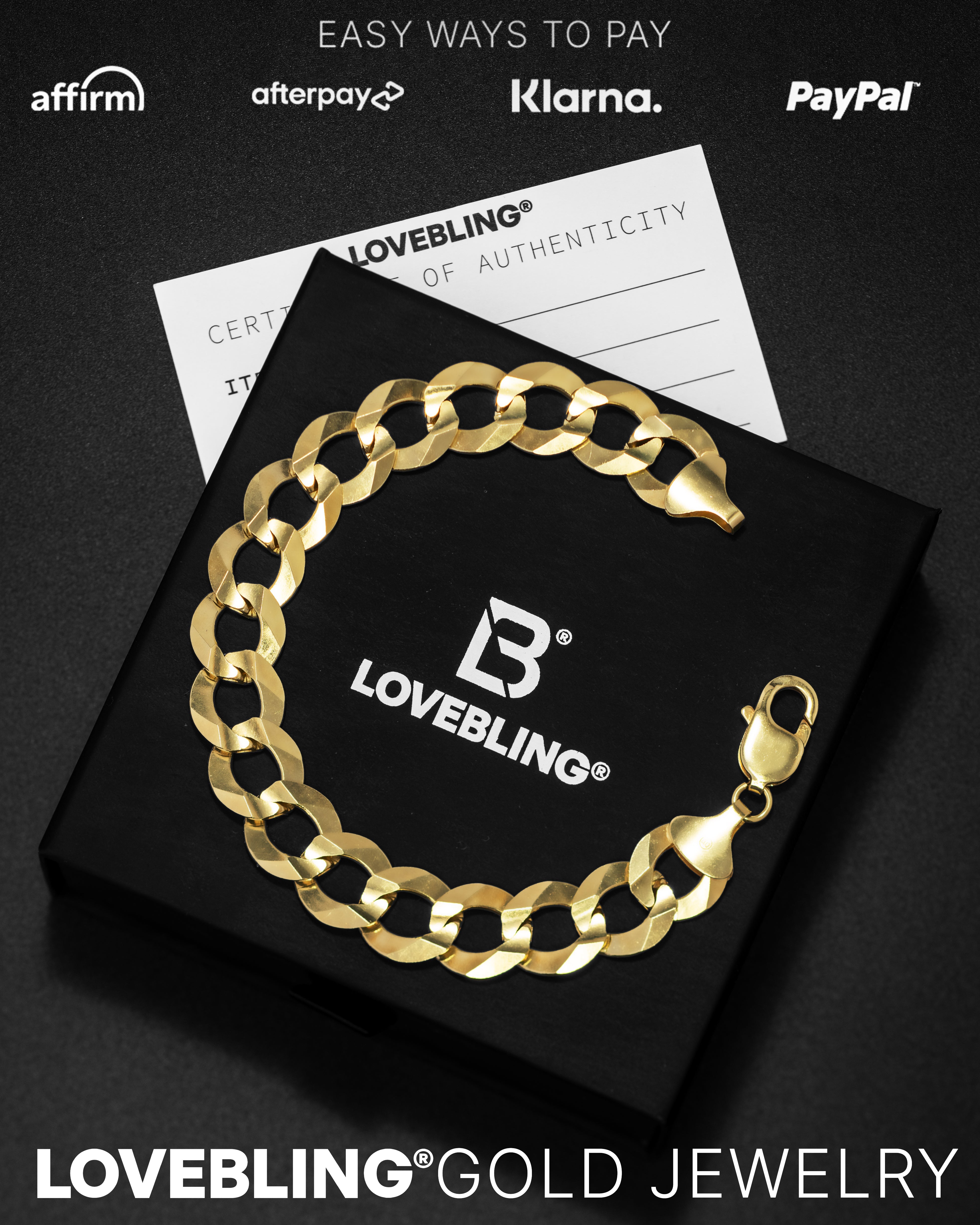 Essentials Bracelet Collection | 10K & 14K Certified Gold – LoveBling