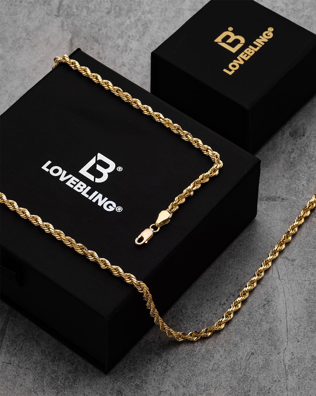 Diamond Lock Rope Chain Mastercrafted Diamond Cut Rope Chains – 10k & 14k Gold – LoveBling