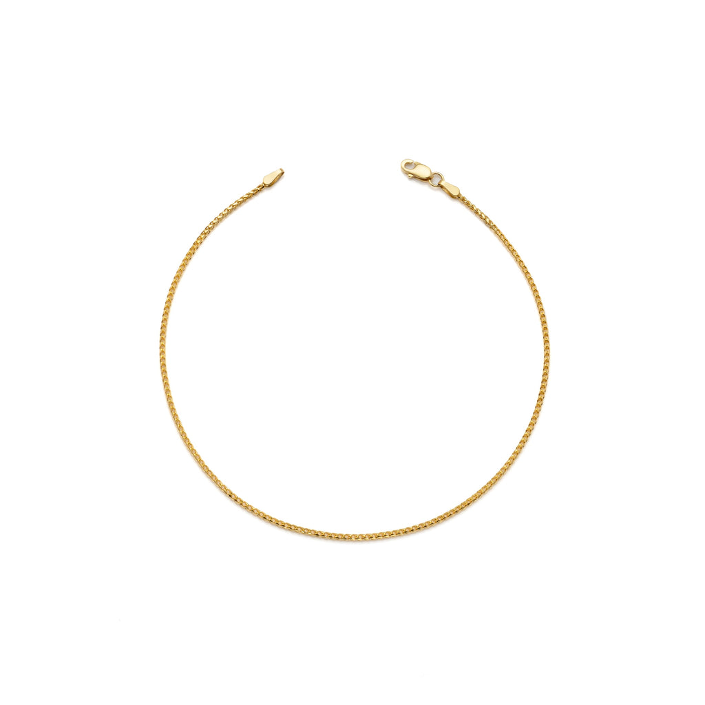 10k Yellow Gold Solid Franco Bracelet