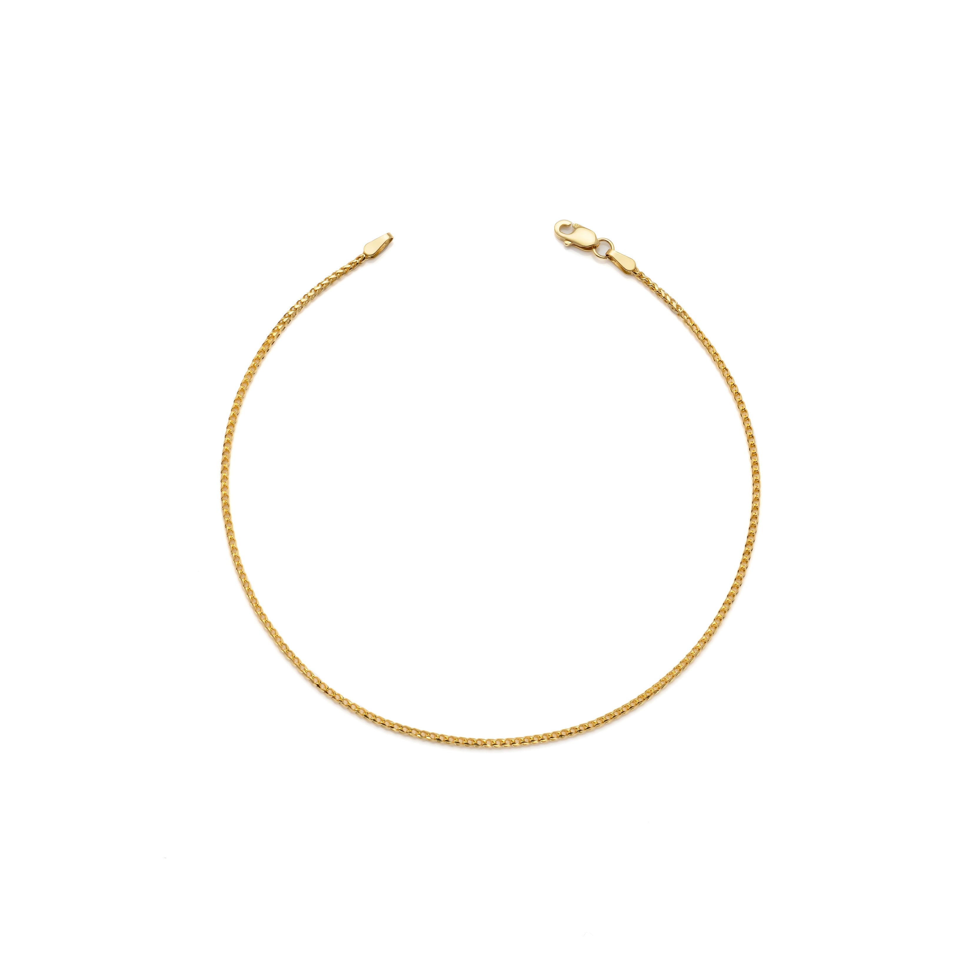 10k Yellow Gold Solid Franco Bracelet