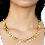 10k Women's Yellow Gold Solid Curb Cuban Link Chain