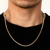 14k Yellow Gold Solid Miami Cuban Chain