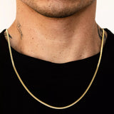 18k Yellow Gold Solid Miami Cuban Chain