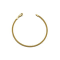 14k Yellow Gold Hollow Miami Cuban Bracelet