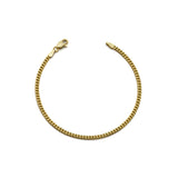 18k Yellow Gold Solid Miami Cuban Bracelet