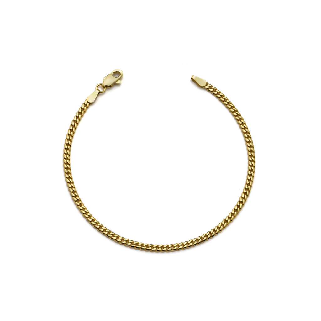 10k Yellow Gold Solid Miami Cuban Bracelet