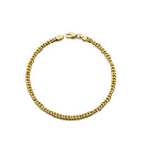 18k Yellow Gold Solid Miami Cuban Bracelet