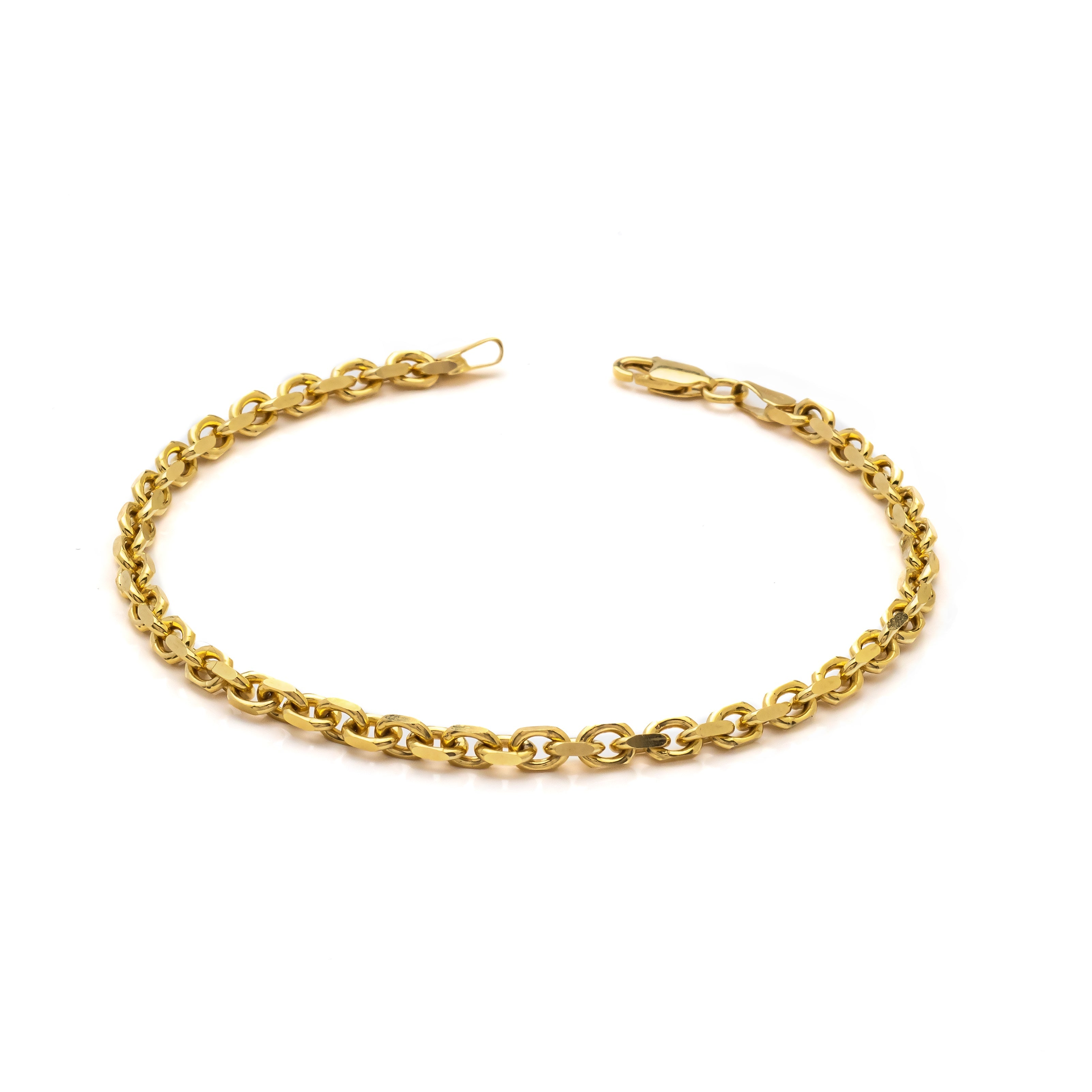10k Yellow Gold Heavy Weight Cable Bracelet