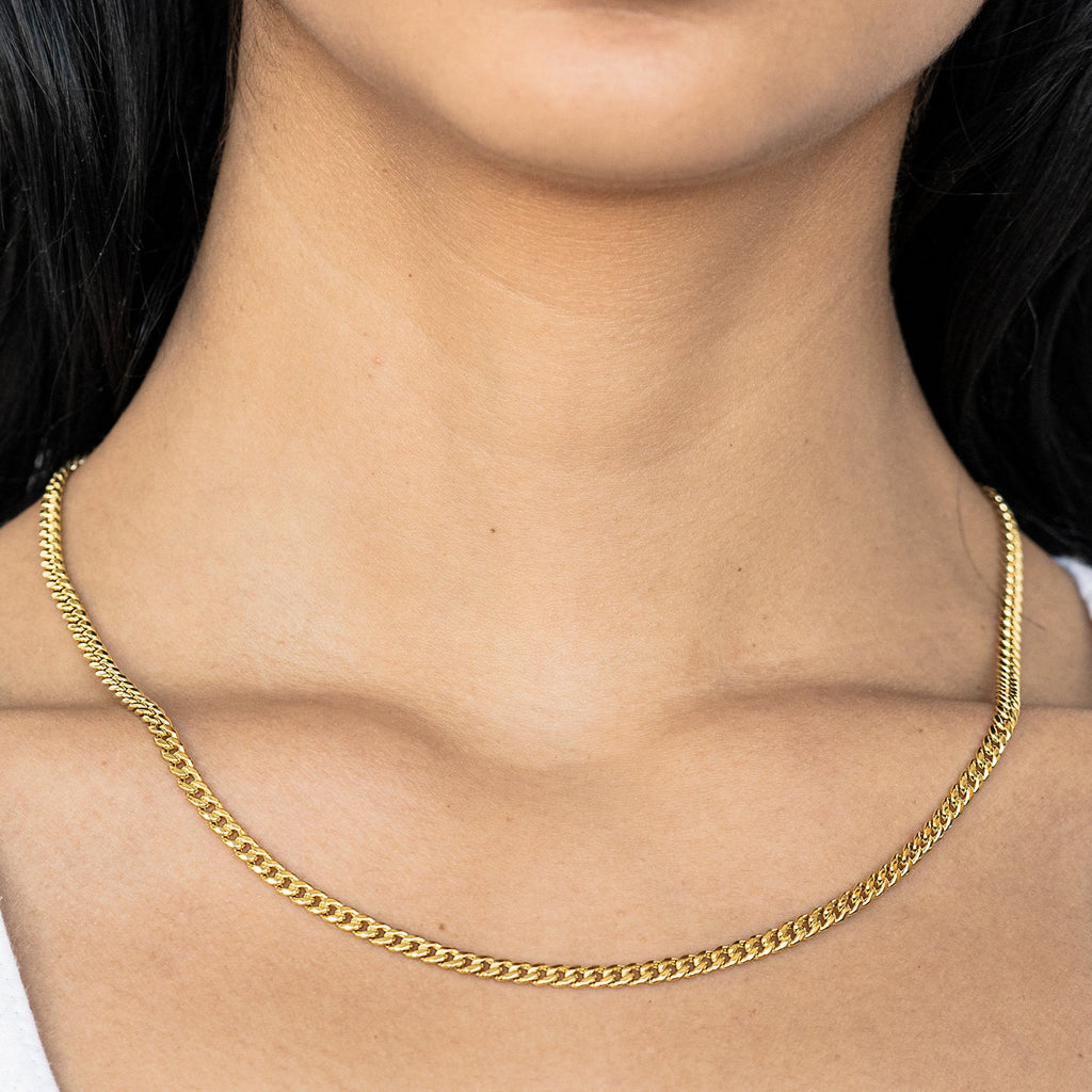 10k Women's Yellow Gold Hollow miami cuban necklace