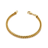 14k Yellow Gold Solid Franco Bracelet