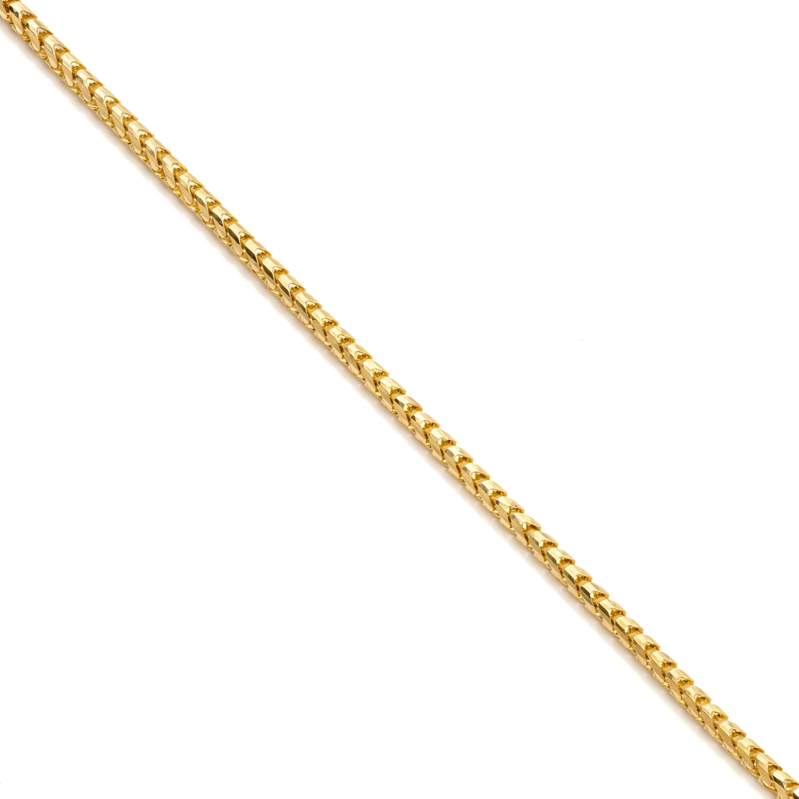 10k Yellow Gold Solid Franco Bracelet