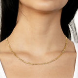 10k Women's Yellow Gold Solid Figaro Chain