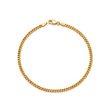 10k Yellow Gold Hollow Miami Cuban Bracelet