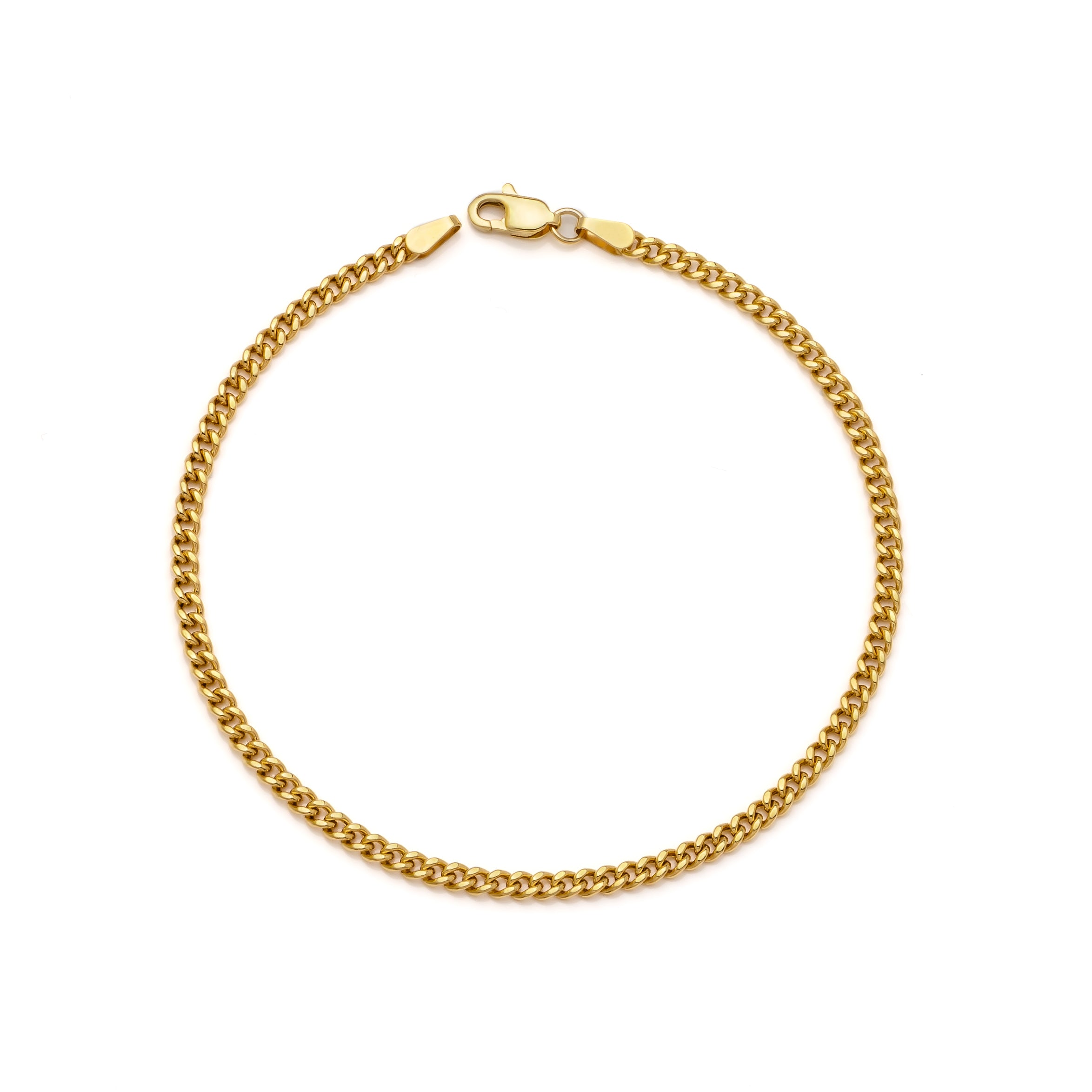 10k Yellow Gold Hollow Miami Cuban Bracelet