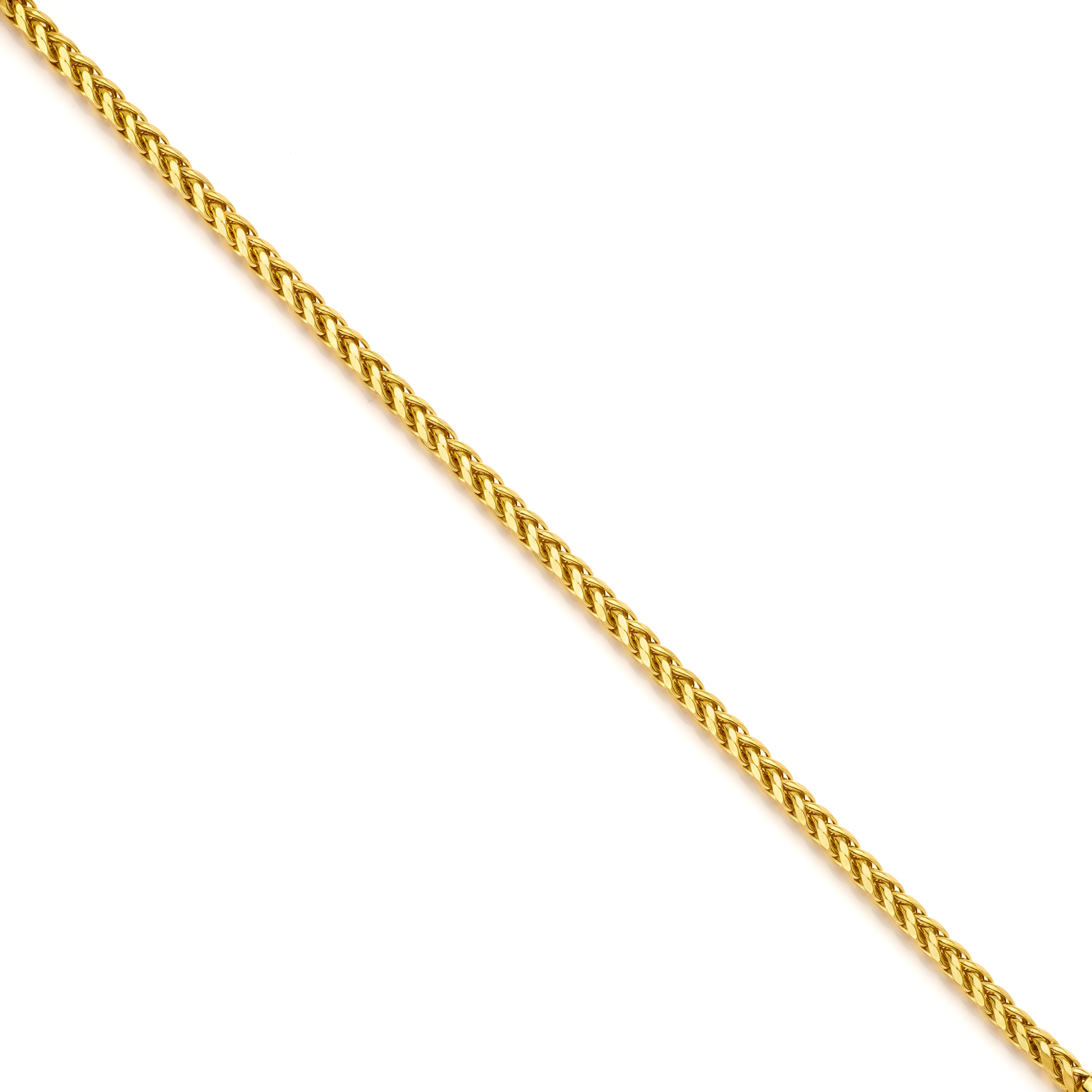 14k Yellow Gold Hollow Wheat Palm Bracelet