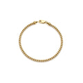 10k Gold Two-Tone Ice Chain Bracelet