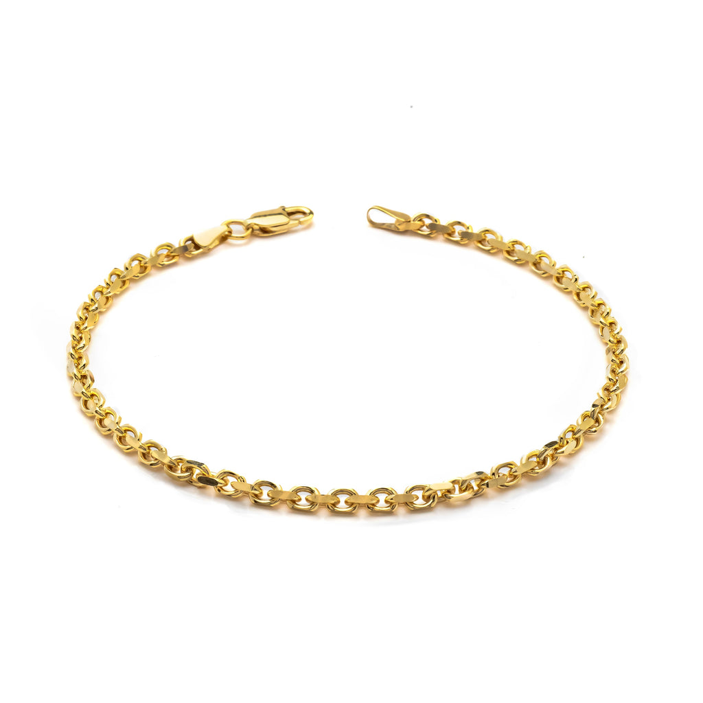 10k Yellow Gold Heavyweight Cable Bracelet