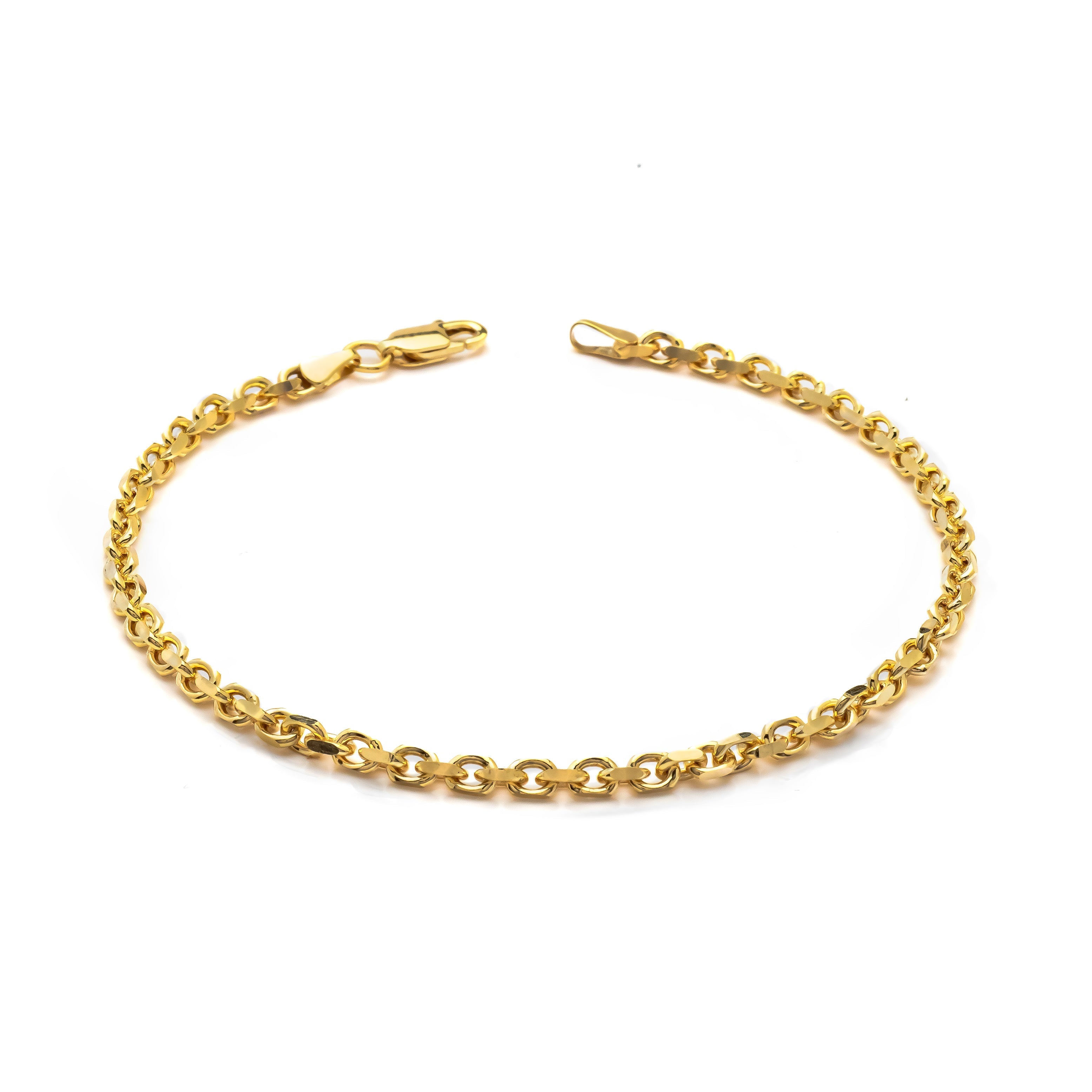 10k Yellow Gold Heavy Weight Cable Bracelet