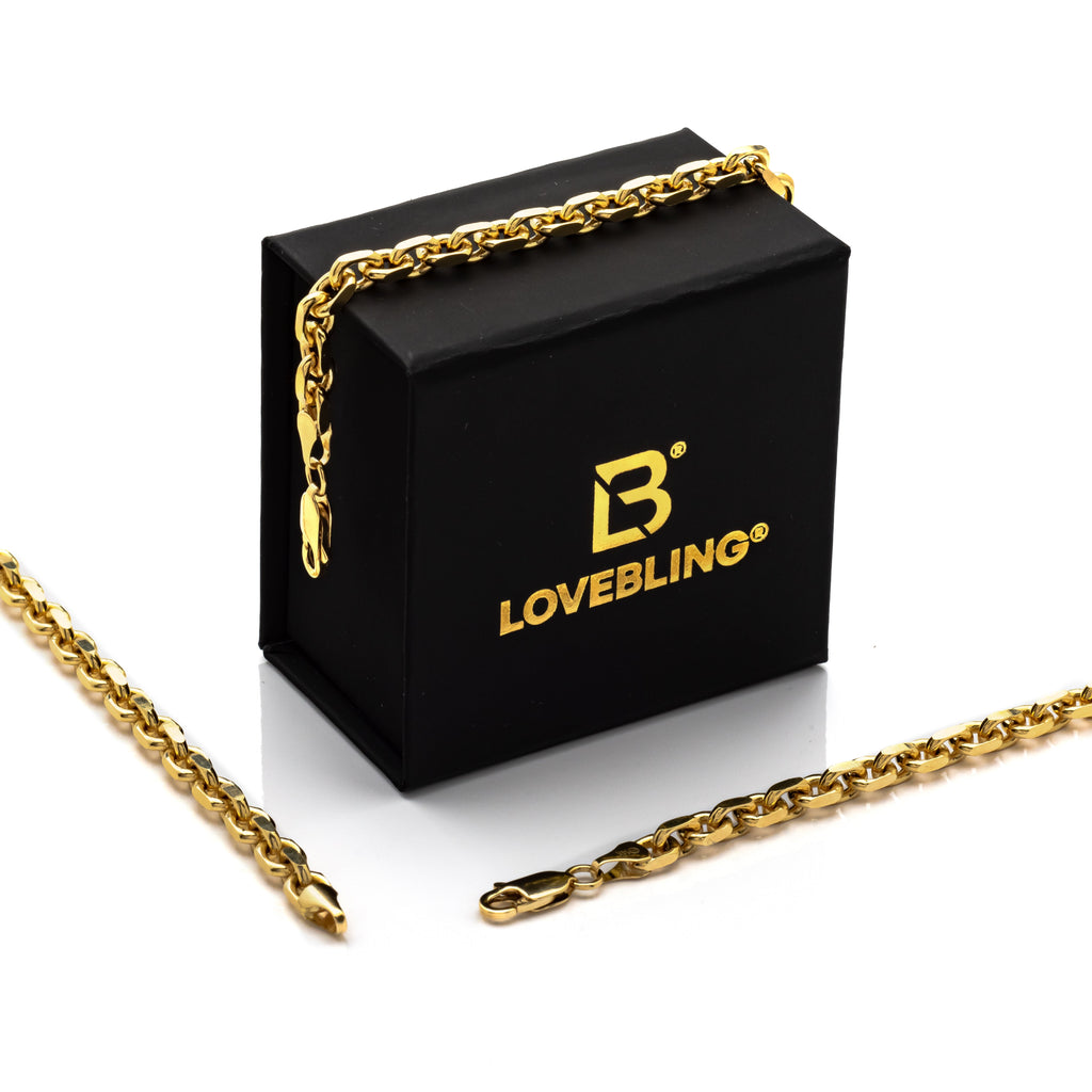 10k Yellow Gold Heavyweight Cable Bracelet