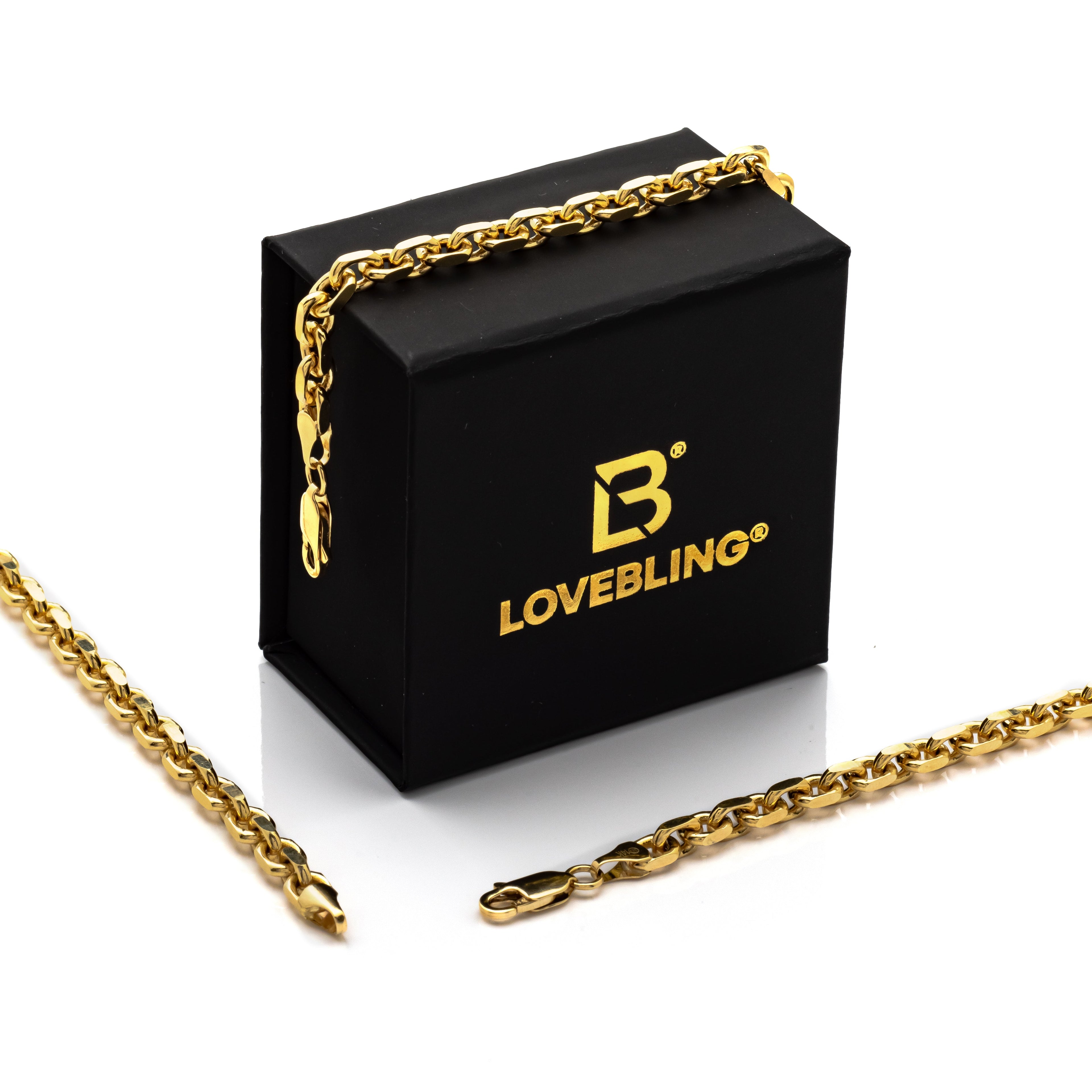 10k Yellow Gold Heavyweight Cable Bracelet