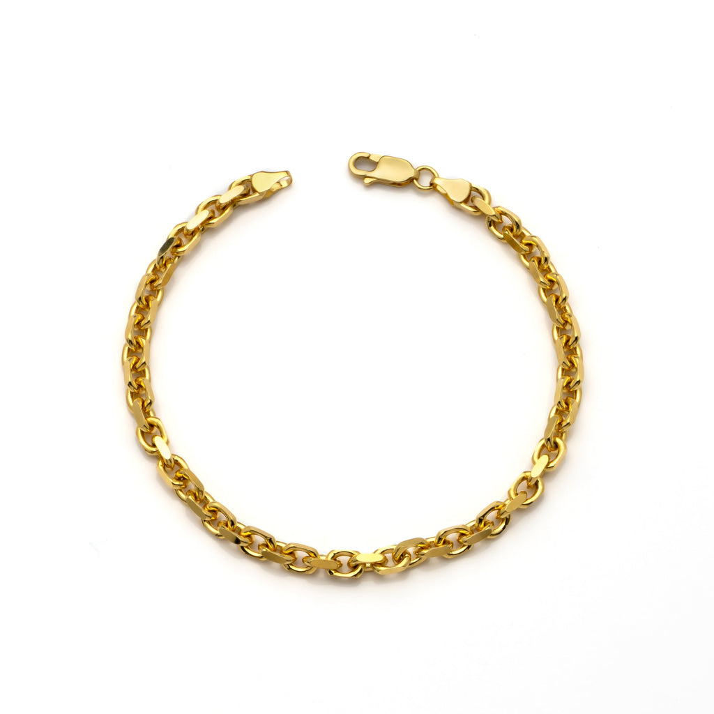 10k Yellow Gold Heavyweight Cable Bracelet
