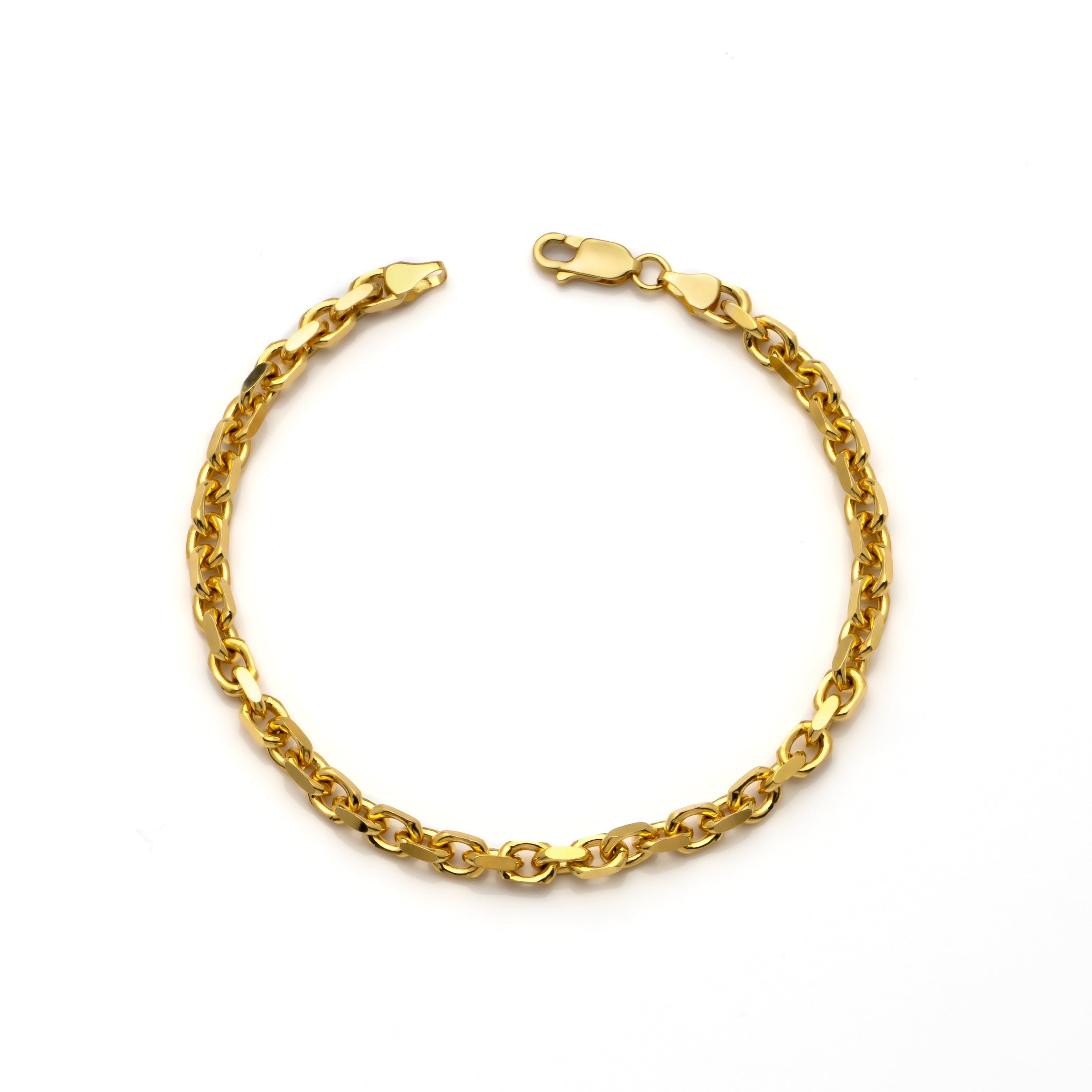 10k Yellow Gold Heavyweight Cable Bracelet