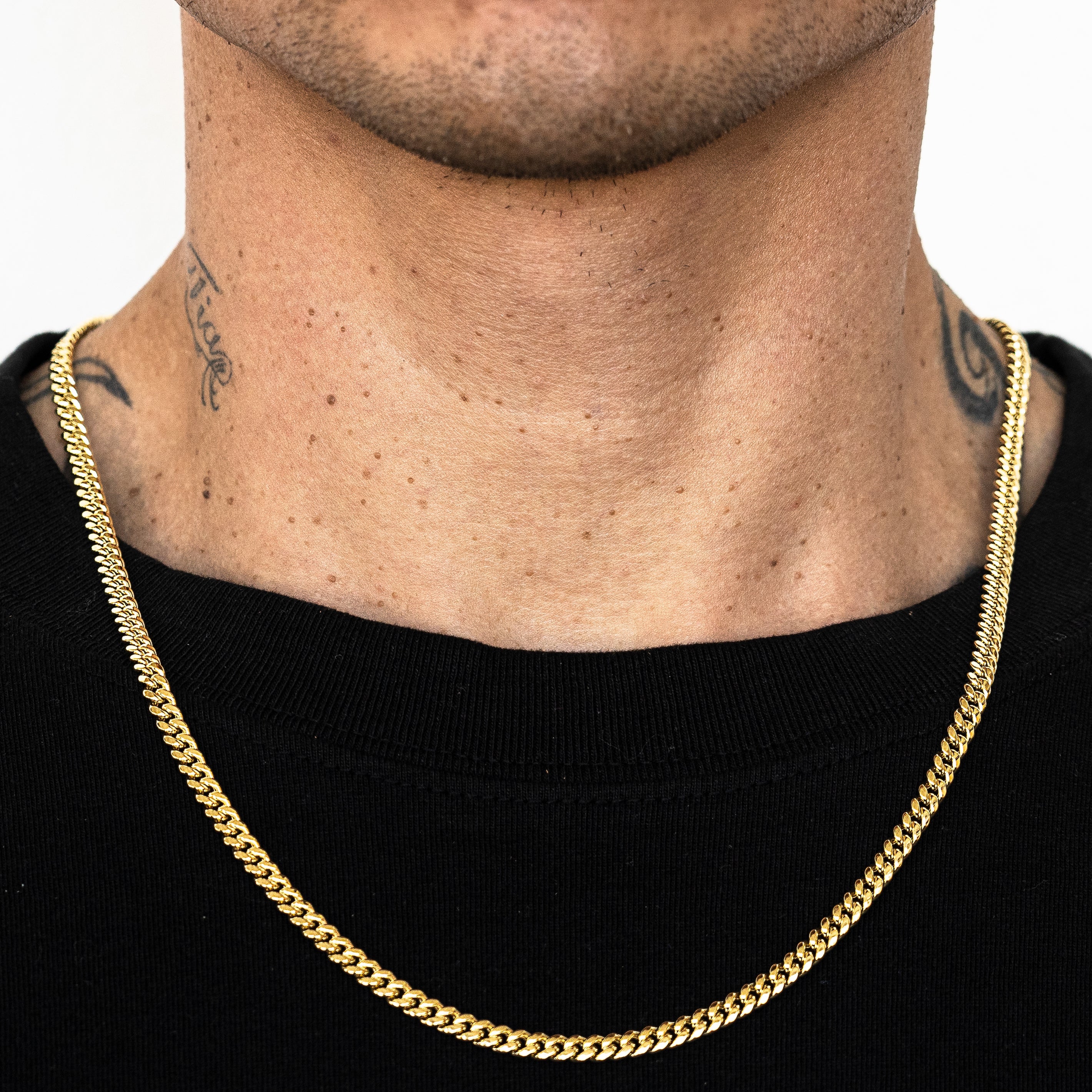 14k Yellow Gold Hollow Miami Cuban Chain