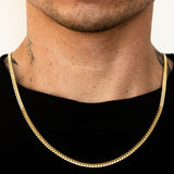 10k Yellow Gold Solid Miami Cuban Chain