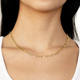 10k Women's Yellow Gold Solid Figaro Chain