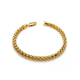 10k Yellow Gold Hollow Wheat Palm Bracelet