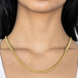 14k Women's Hollow miami cuban necklace