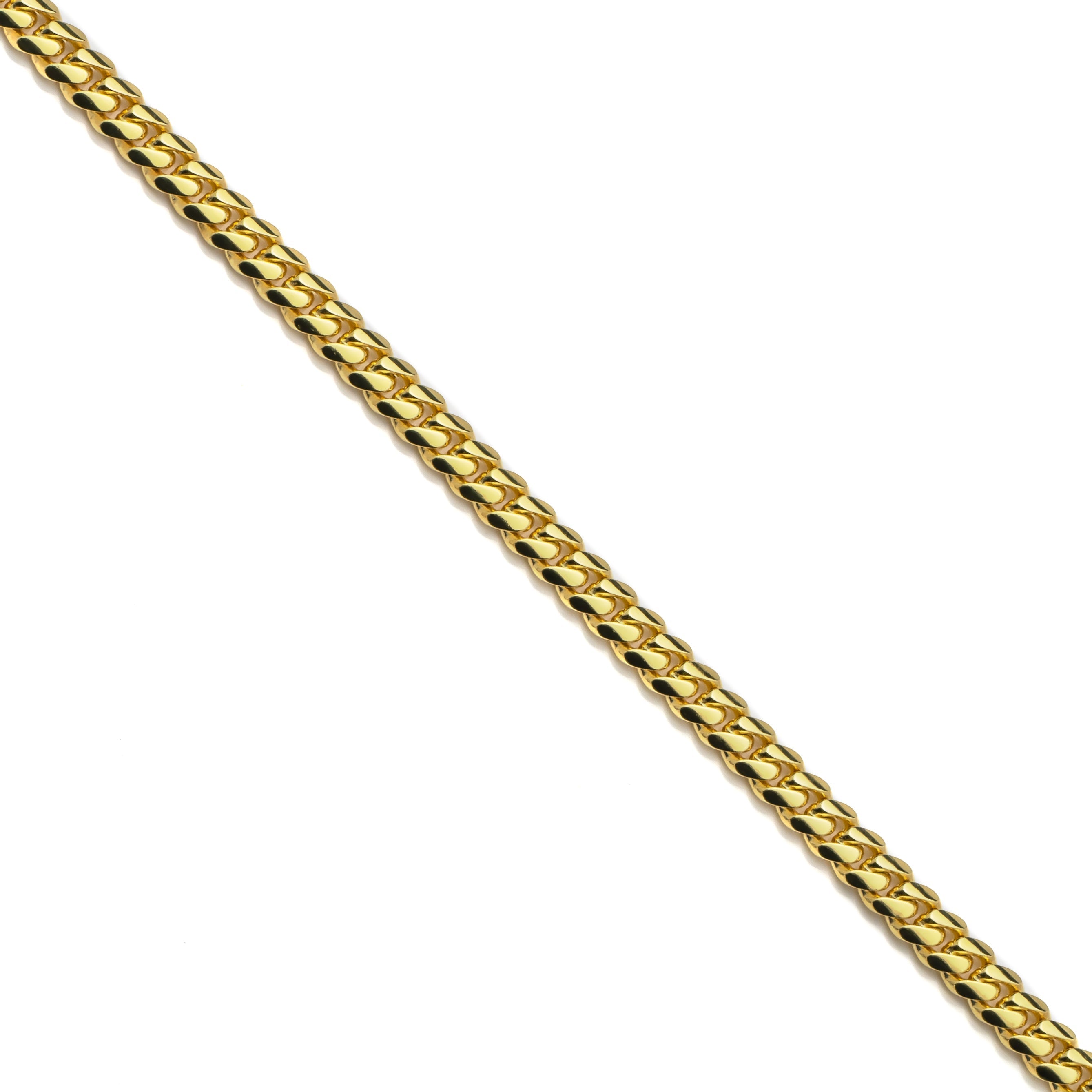 10k Yellow Gold Hollow Miami Cuban Bracelet