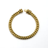 18k Yellow Gold Solid Miami Cuban Bracelet