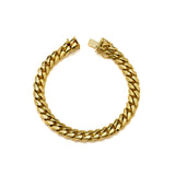 18k Yellow Gold Solid Miami Cuban Bracelet