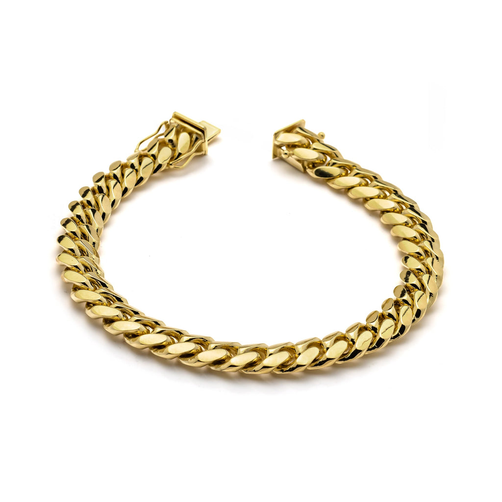 10k Yellow Gold Hollow Miami Cuban Bracelet