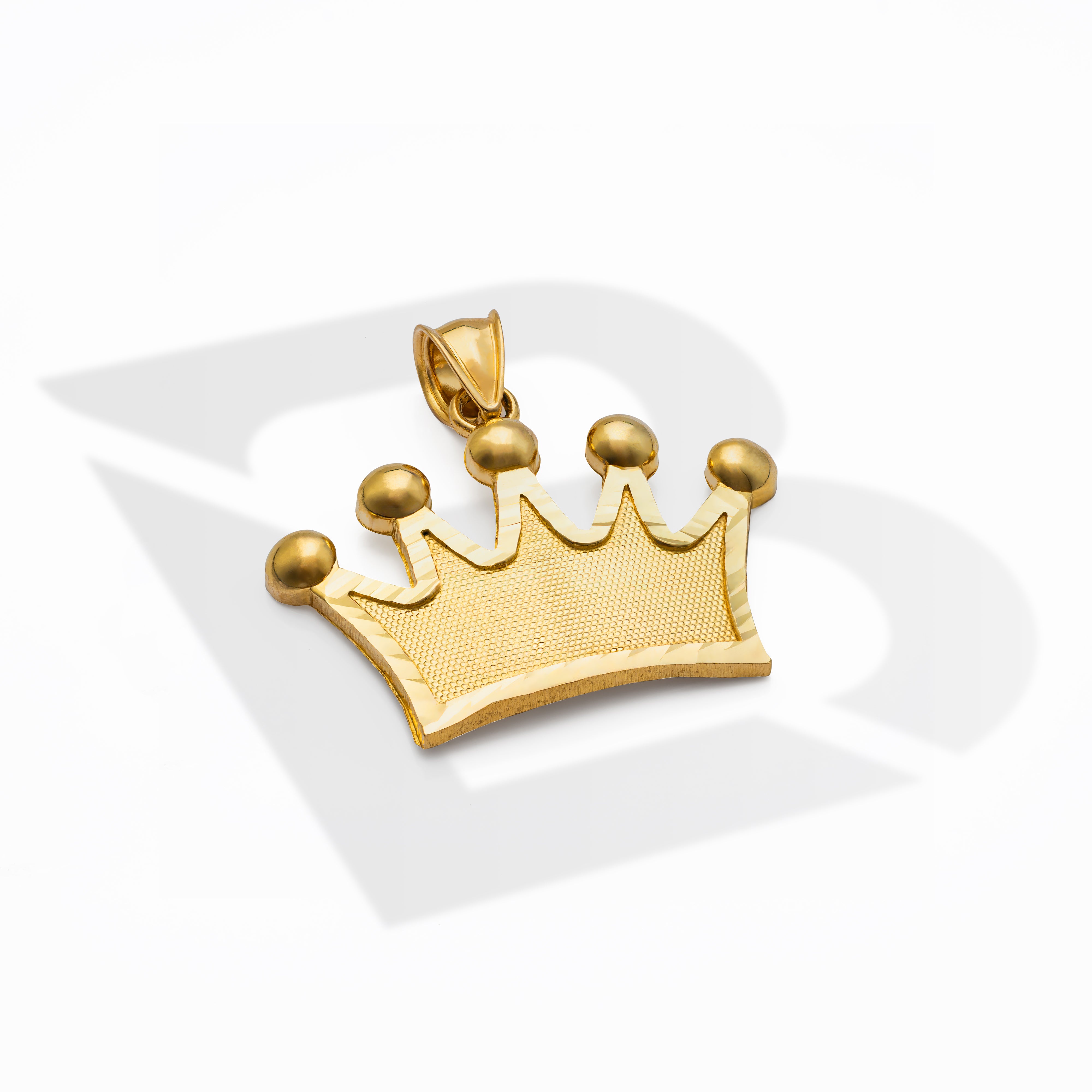 10k Solid Gold Crown Pendant Small 1.9 Grams – LoveBling
