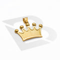 10k Solid Gold Crown Pendant Small 1.9 Grams
