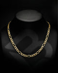 14k Yellow Gold Hollow Figaro Chain