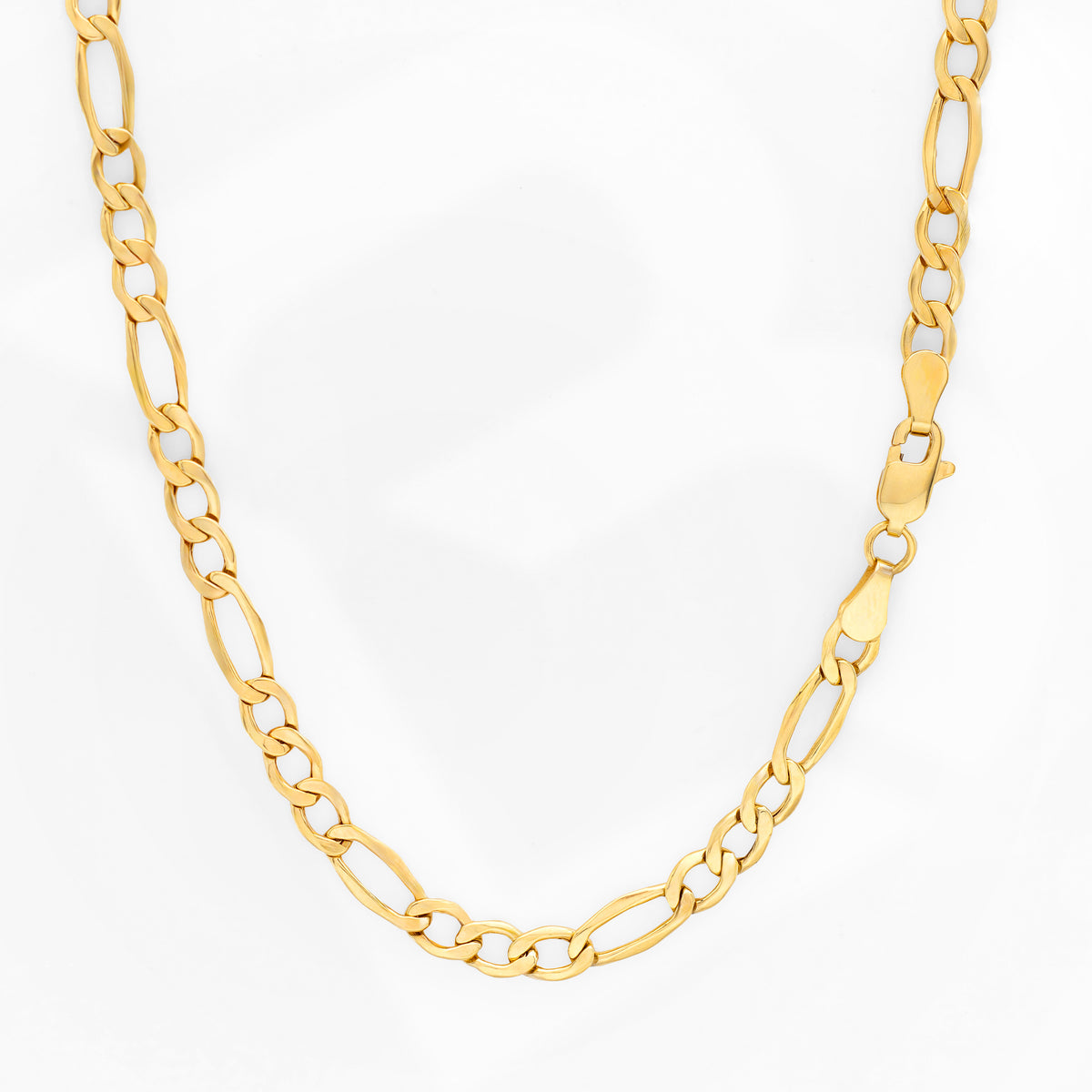 10k Yellow Gold 2.5mm Figaro Chain Necklace – Made In Italy, 18 Inch With Lobster Clasp (Unisex)