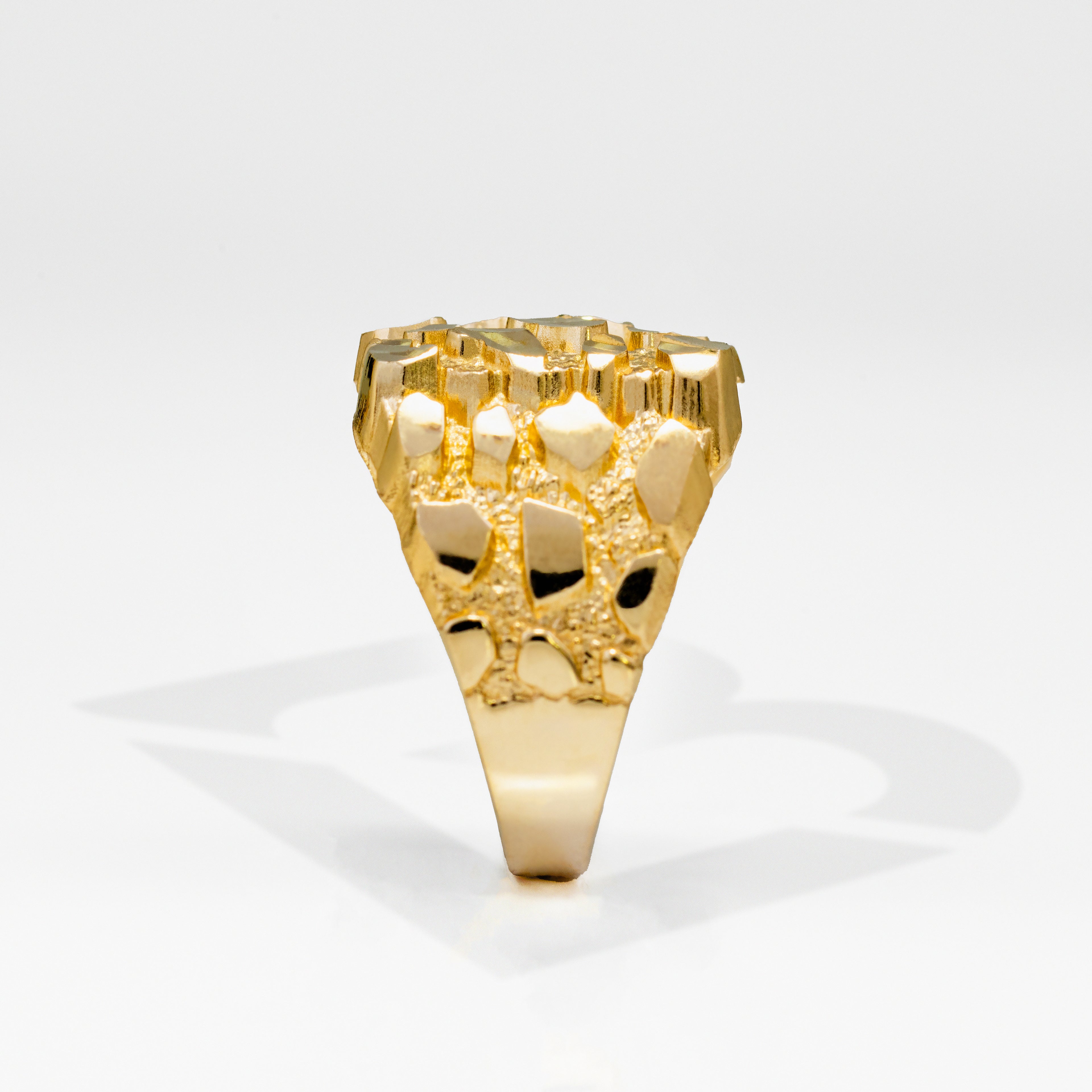 10K Solid Heavyweight 5g Nugget Gold Ring (0.58" x 0.58")