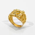 10K Solid Heavyweight 5g Nugget Gold Ring (0.58" x 0.58")