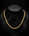 14k Yellow Gold Wheat Palm Franco Chain