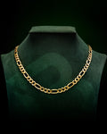 14k Yellow Gold Solid Figaro Chain