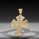 14k Solid Gold Roman Cross Pendant Large 5.5 grams