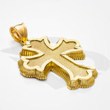 14k Solid Gold Roman Cross Pendant Large 5.5 grams