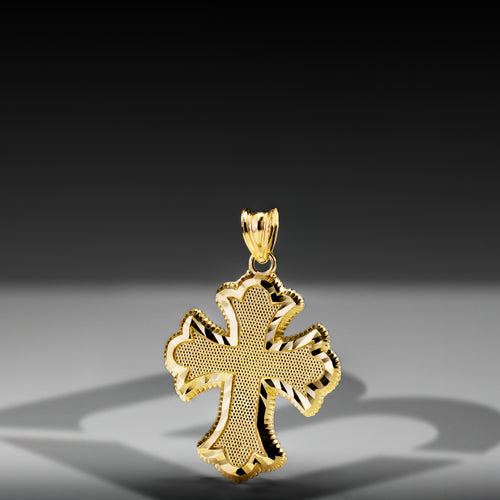 10k Solid Gold Roman Cross Pendant Small 2.5 grams