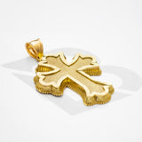 10k Solid Gold Roman Cross Pendant Small 2.5 grams
