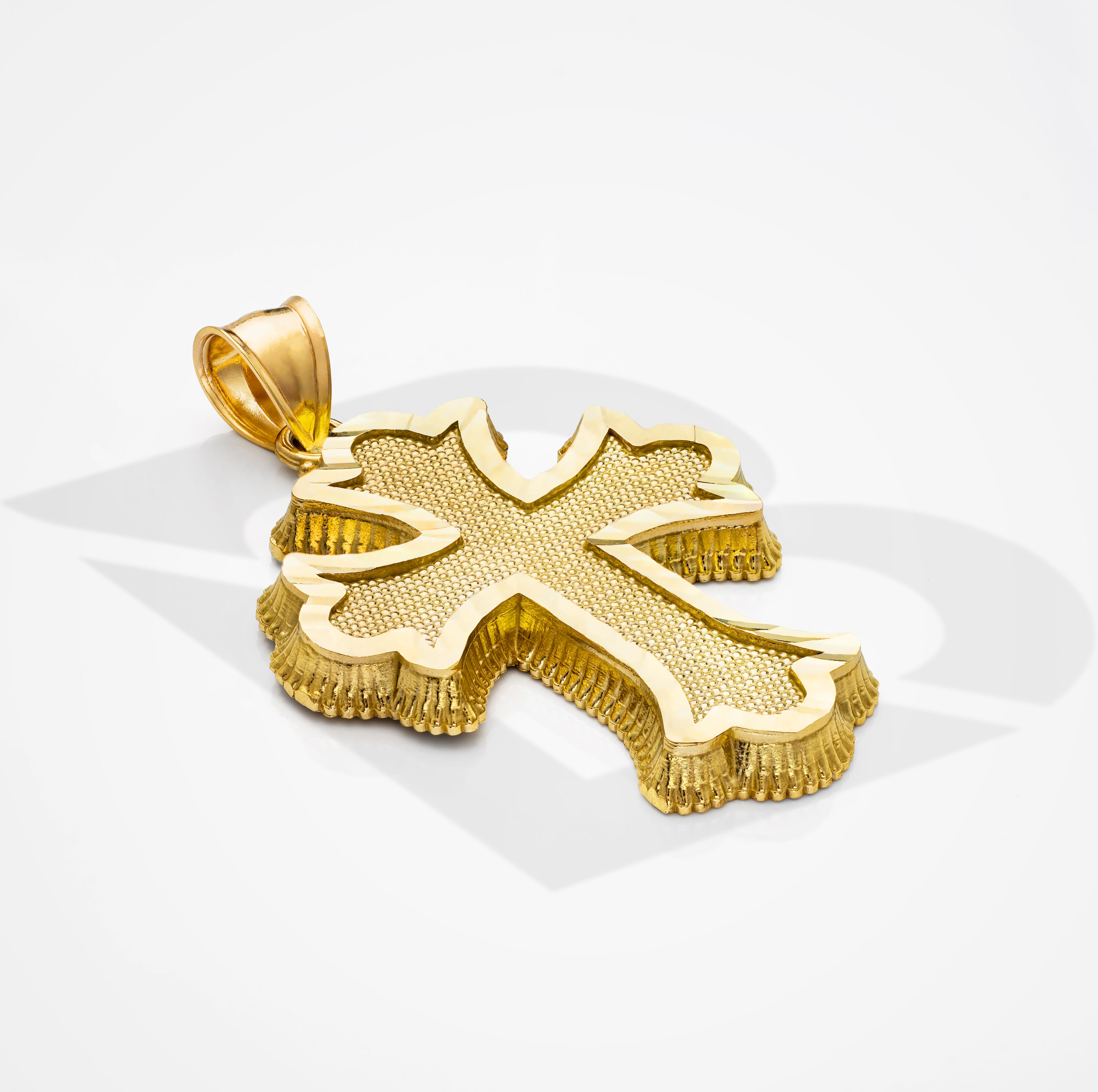 10k Solid Gold Roman Cross Pendant Small 2.5 grams