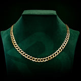 10k Yellow Gold Solid Curb Cuban Link Chain