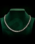 10k White Gold Solid Heavyweight Cable Link Chain with Lobster Lock (Available 3mm to 5mm)